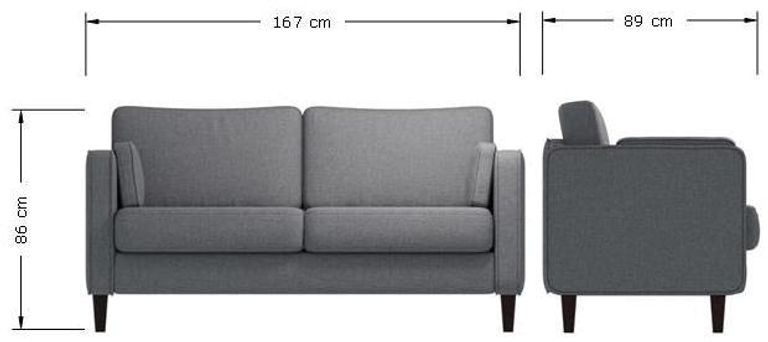 Sierra 2 Seater Cushion Back Sofa - Variant Available