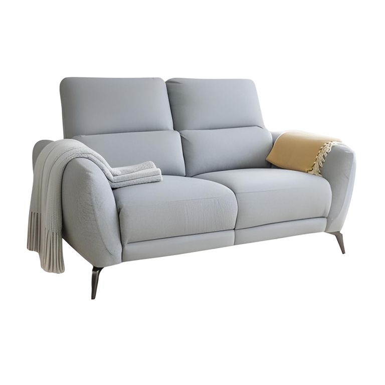 Sorrento Electric Recliner Sofa - Grey Fabric - 2 Seater