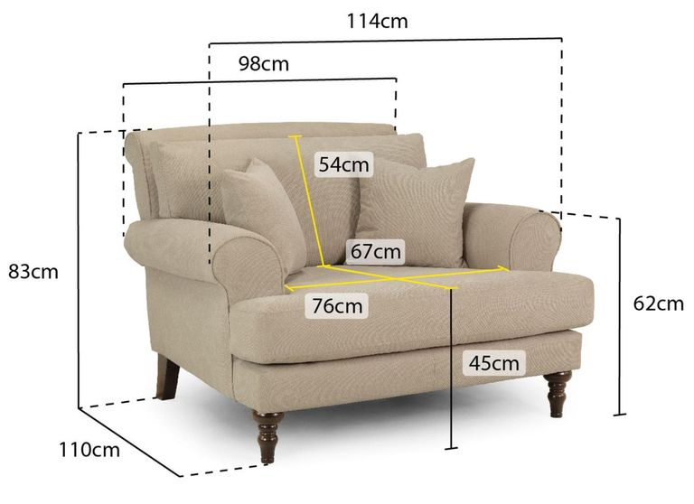Summer Armchair - Beige Fabric