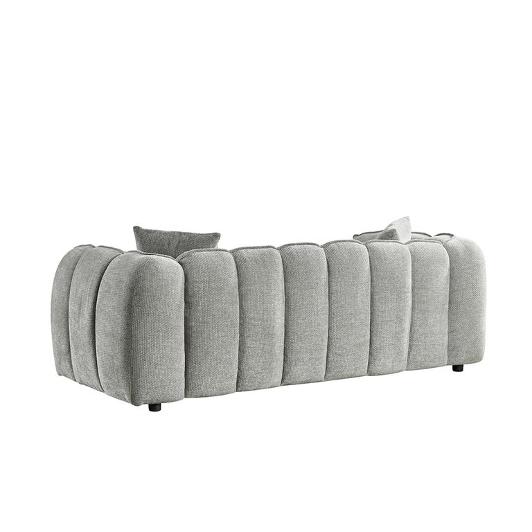 Venice Sofa - Grey Fabric - 3 Seater
