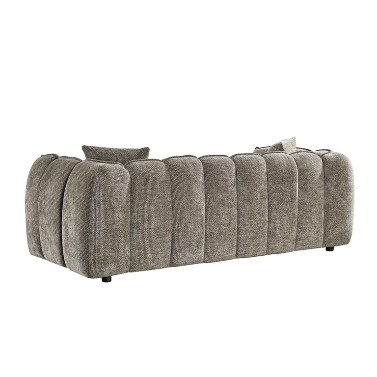 Venice Sofa - Mocha Fabric - 3 Seater