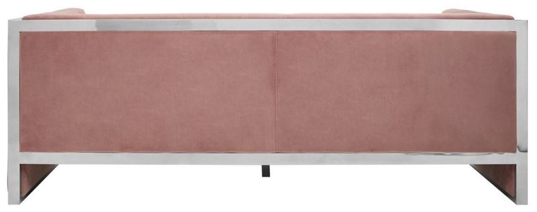 Vogue Sofa - 3 Seater - Pink Velvet Fabric