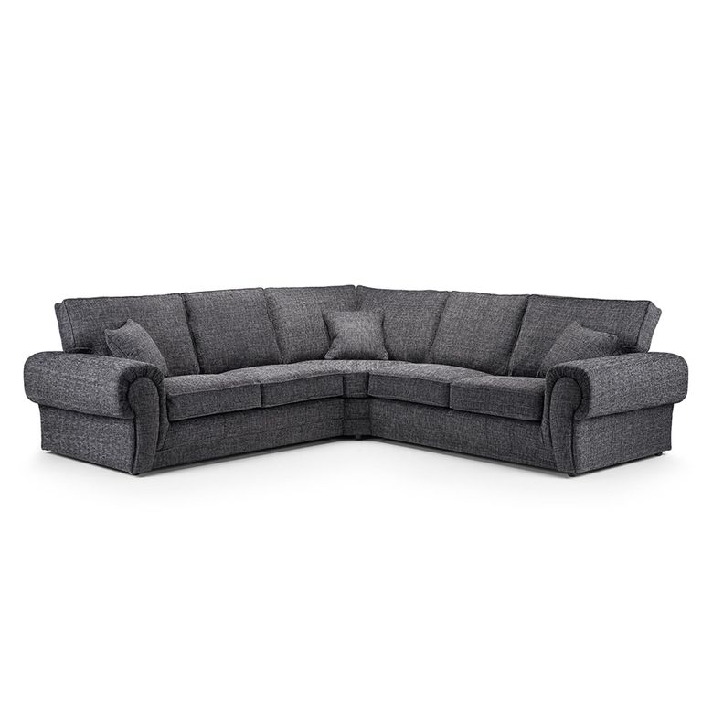Wilcot Corner Sofa - Grey Fabric
