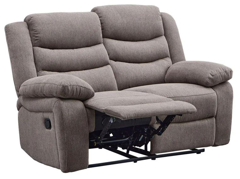 Windsor Brown Fabric 2 Seater Recliner Sofa