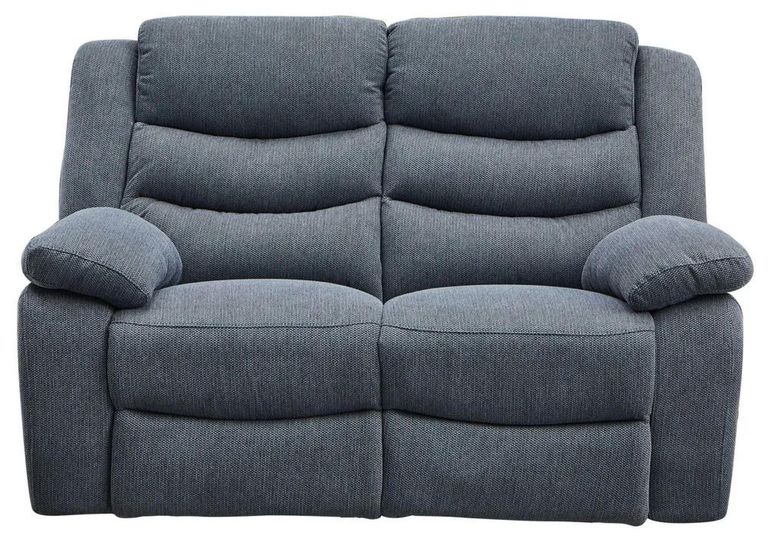 Windsor Dark Grey Fabric 2 Seater Recliner Sofa