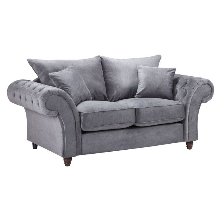 Windsor Sofa - Fullback - Grey - 2 Seater