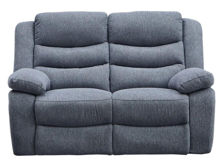 Windsor Grey Fabric 2 Seater Recliner Sofa