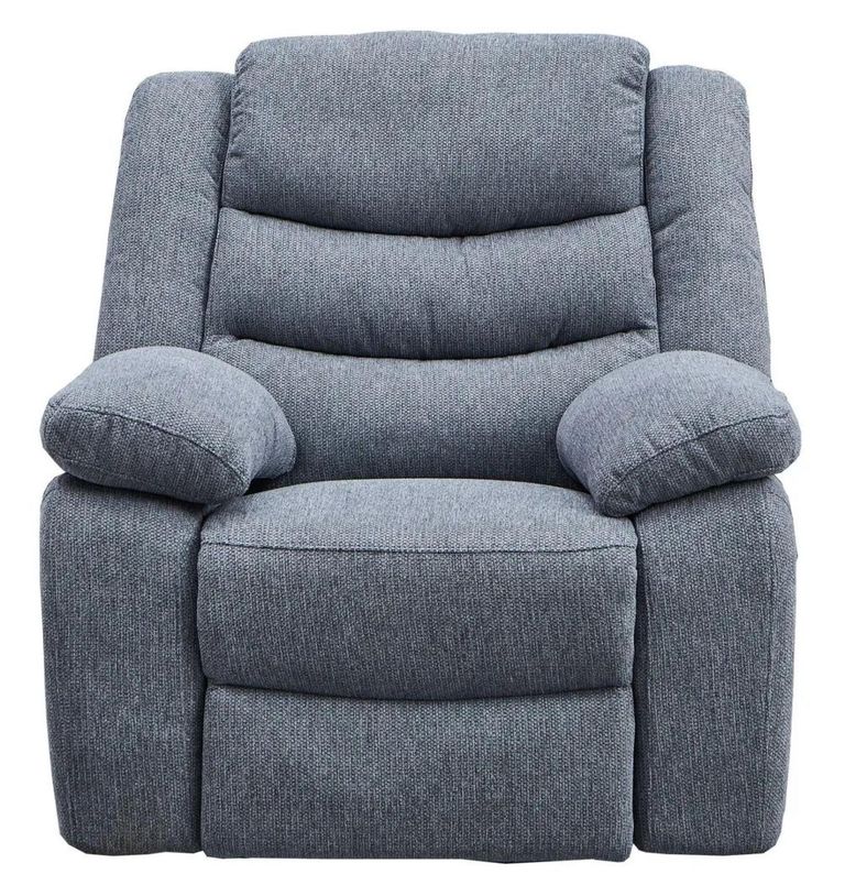 Windsor Grey Fabric Recliner Armchair