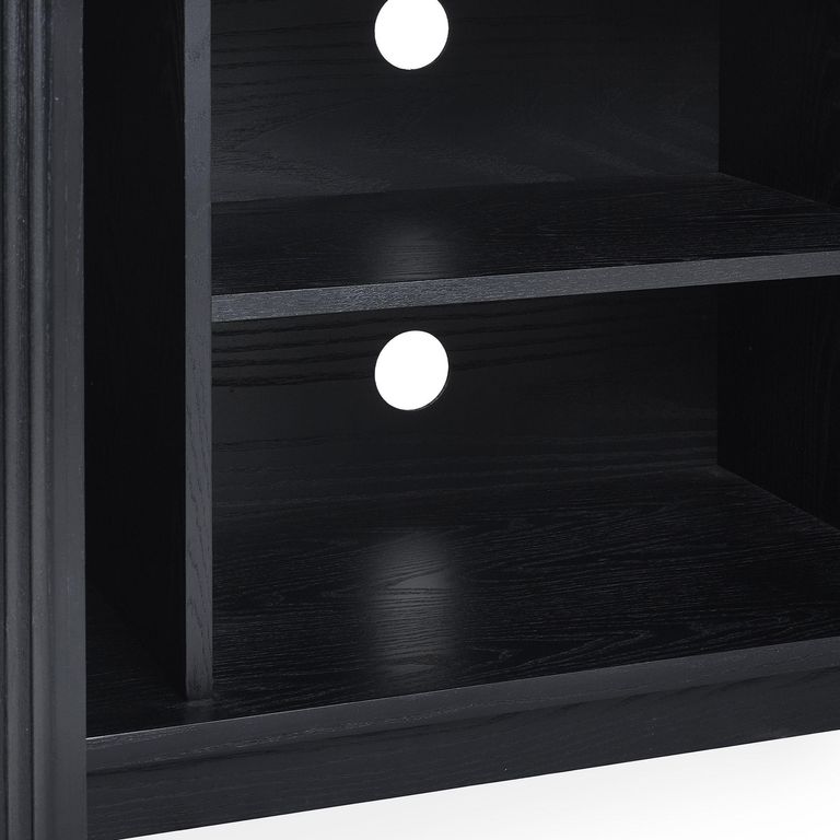 Louis TV Unit - 140cm - Black - Fluted Base