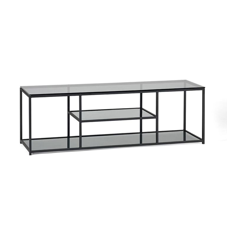 Chicago TV Unit - 140cm - Smoked Glass