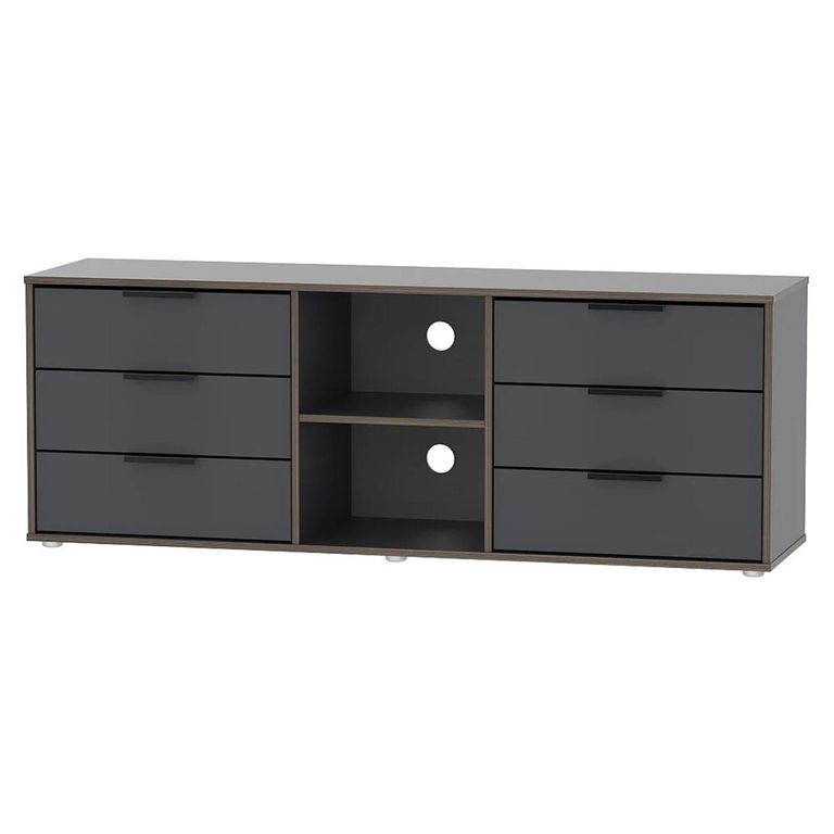 Hong Kong TV Unit - 150cm - with Glides Legs - Graphite
