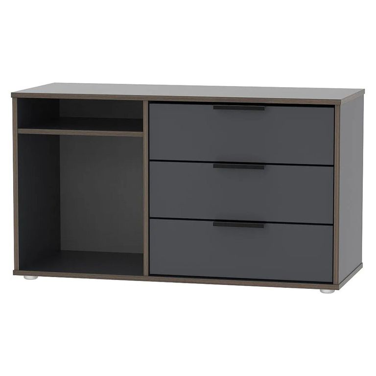 Hong Kong TV Unit - 95cm - with Glides Legs - Graphite