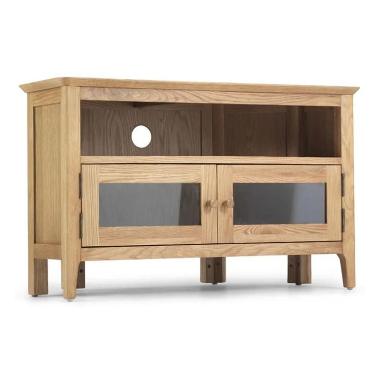 Wadsworth Oak 95cm Corner TV Unit