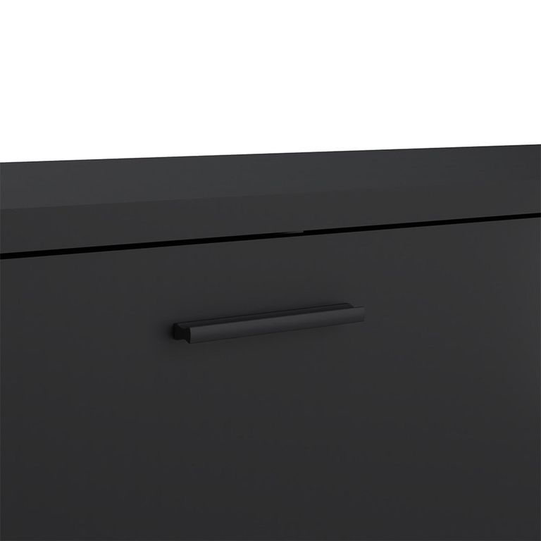 Media TV Unit - 2 Door - 1 Drawer - 177.2cm - Large - Black