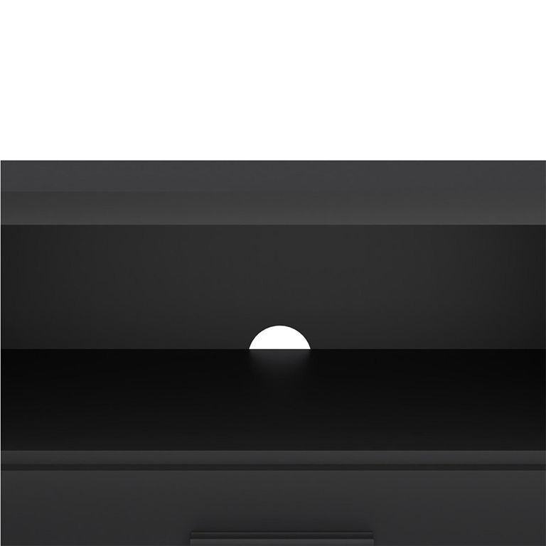 Media TV Unit - 2 Door - 1 Drawer - 177.2cm - Large - Black