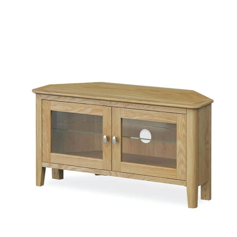 Bath Corner TV Unit - 2 Door - Oak