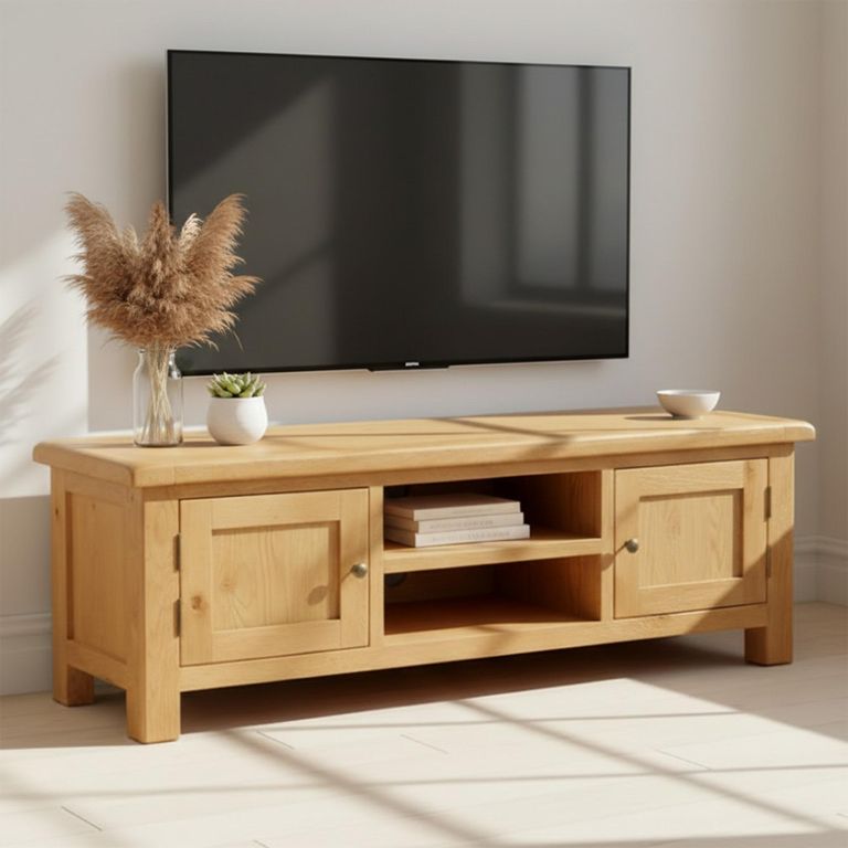 Salisbury Premium TV Unit - 2 Door - Oak