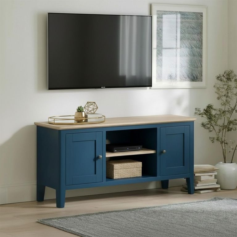 Marlow TV Unit - 2 Door - Blue