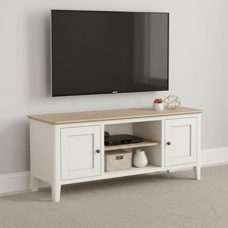 Marlow TV Unit - 2 Door - White
