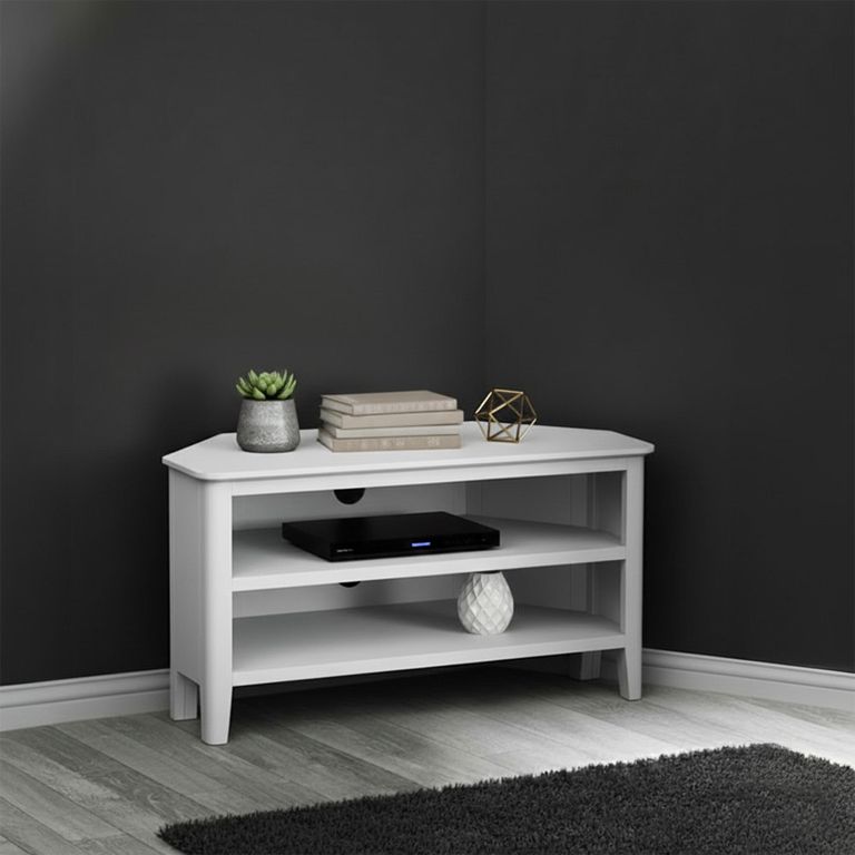 Hampstead Corner TV Unit - White