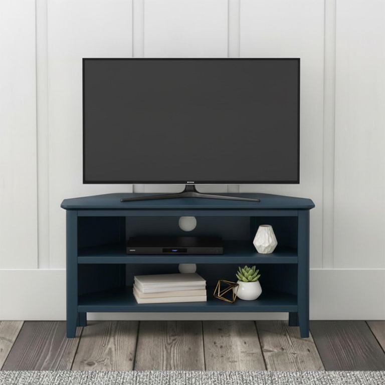Harrogate Corner TV Unit - Blue