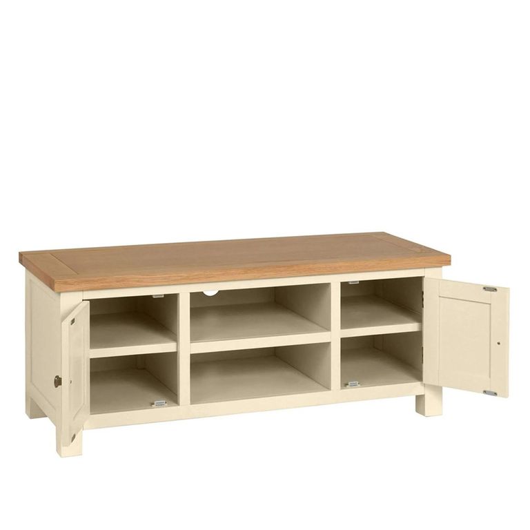 Lundy TV Unit - Large - 120cm - Ivory Painted