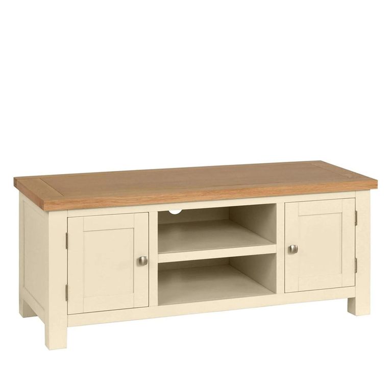 Lundy TV Unit - Large - 120cm - Ivory Painted