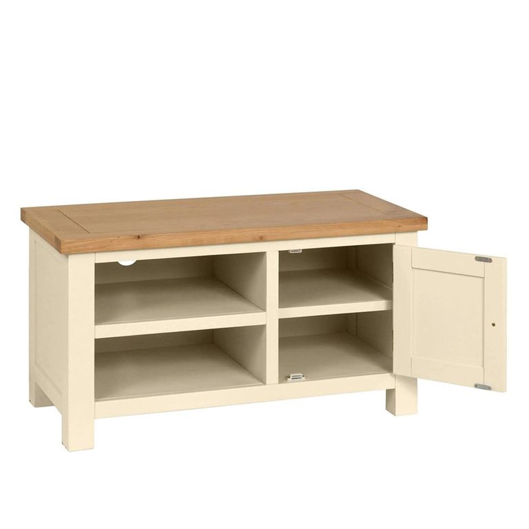Lundy TV Unit - 90cm - Ivory Painted