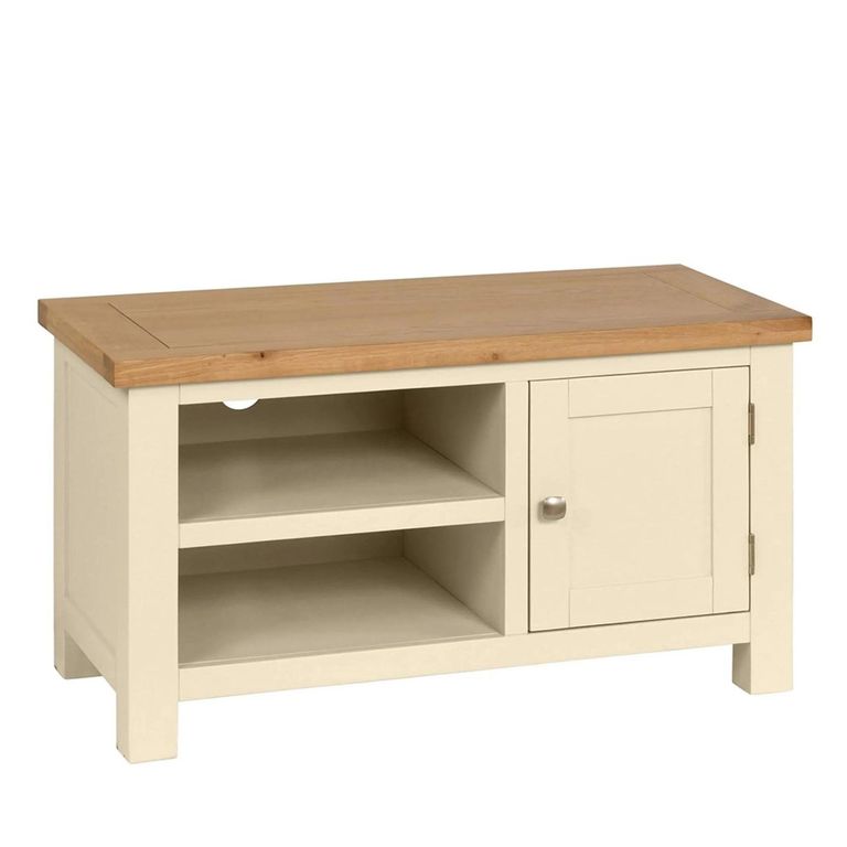Lundy TV Unit - 90cm - Ivory Painted