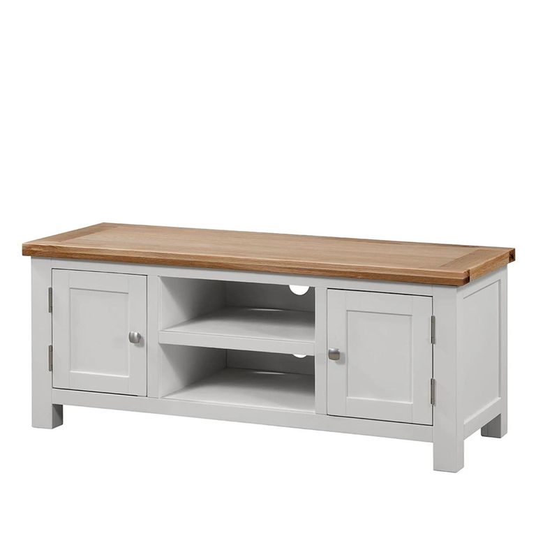 Lundy TV Unit - Large - 120cm - Grey Painted