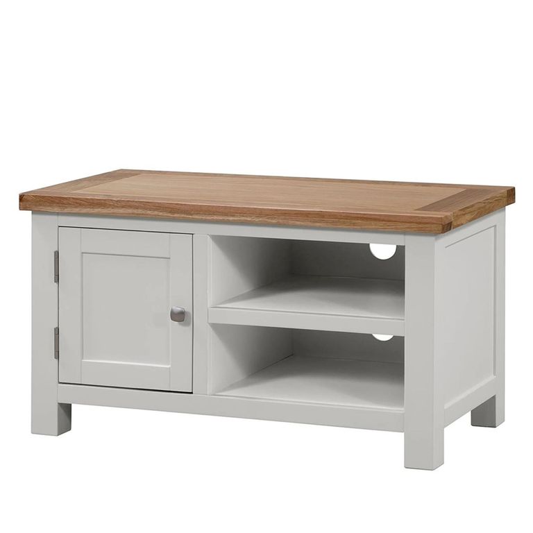 Lundy TV Unit - 90cm - Grey Painted