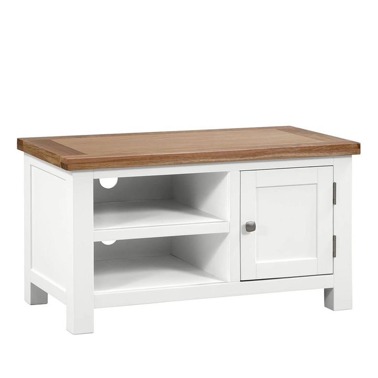 Lundy TV Unit - 90cm - White Painted