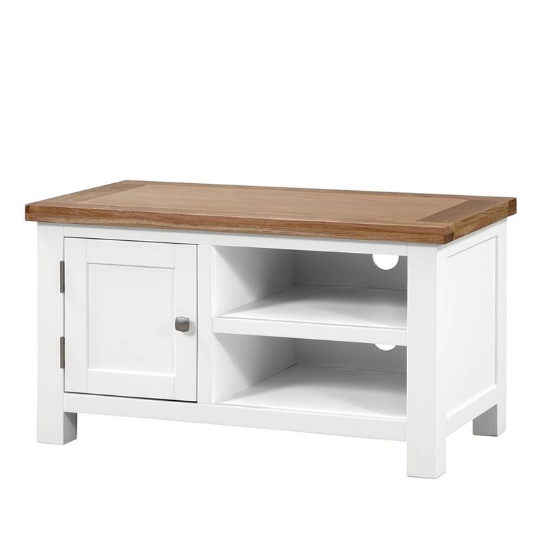 Lundy TV Unit - 90cm - White Painted