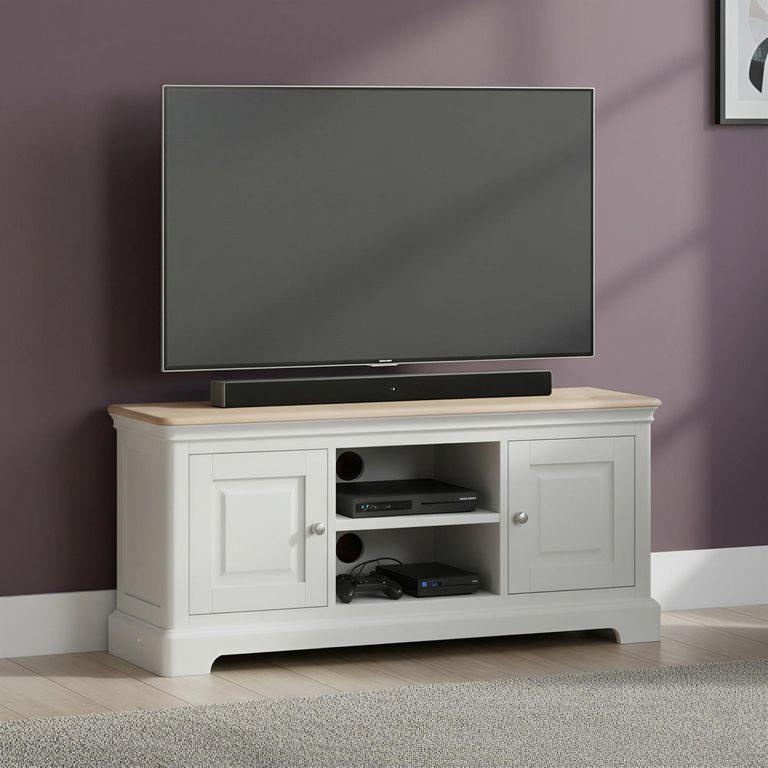 Cromwell TV Unit - Large - 135cm - Grey Painted