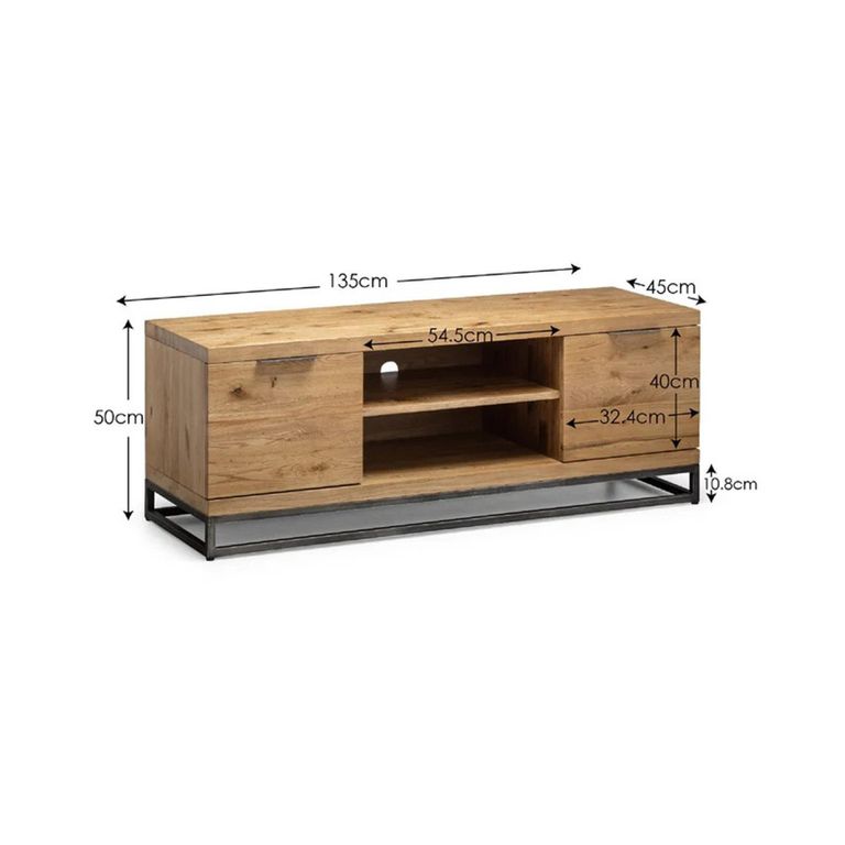 Brooklyn TV Unit - 135cm - Oak