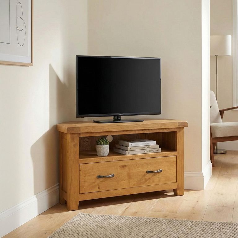 Somer Corner TV Unit - Oak
