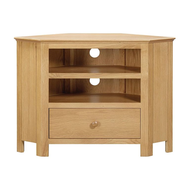Arlington Corner TV Unit - 90cm - Oak