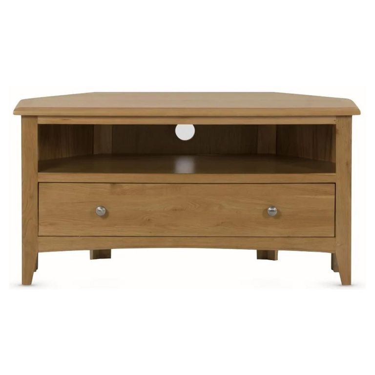 Kilkenny Corner TV Unit - 1 Drawer - Oak