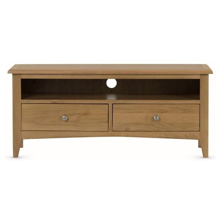 Kilkenny Large TV Unit - 2 Drawer - Oak