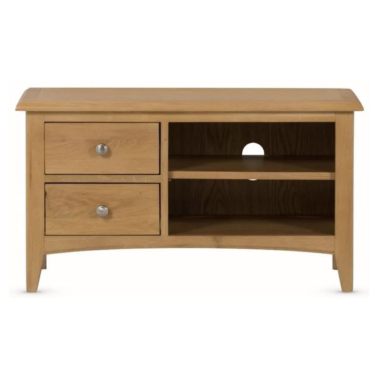 Kilkenny Small TV Unit - 2 Drawer - Oak