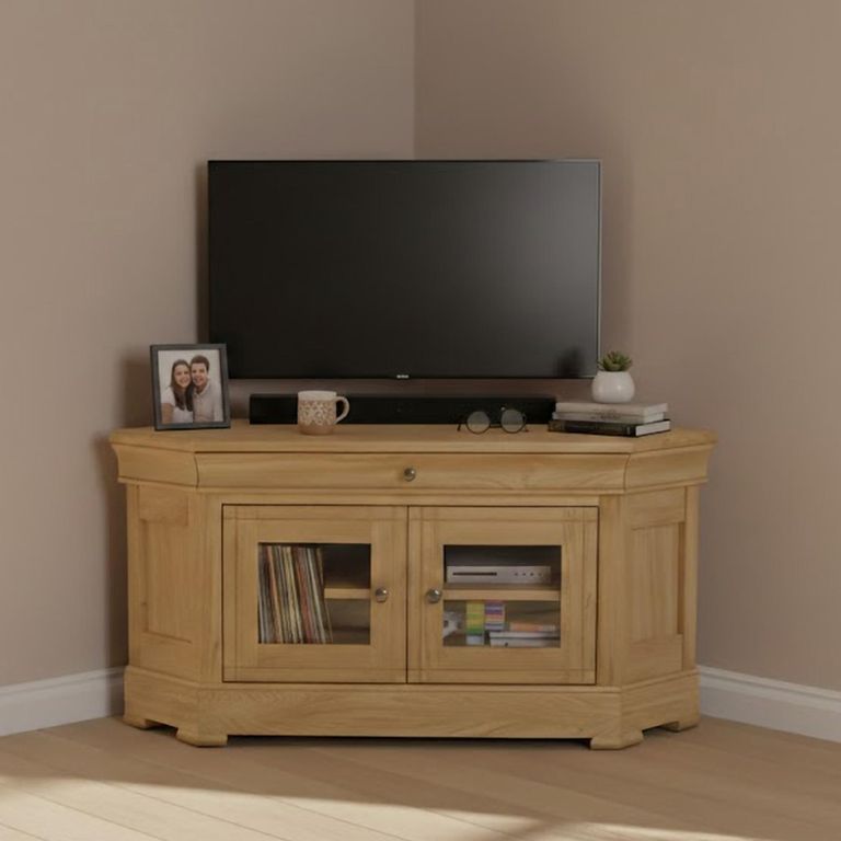 Moreno Corner TV Unit - Oak