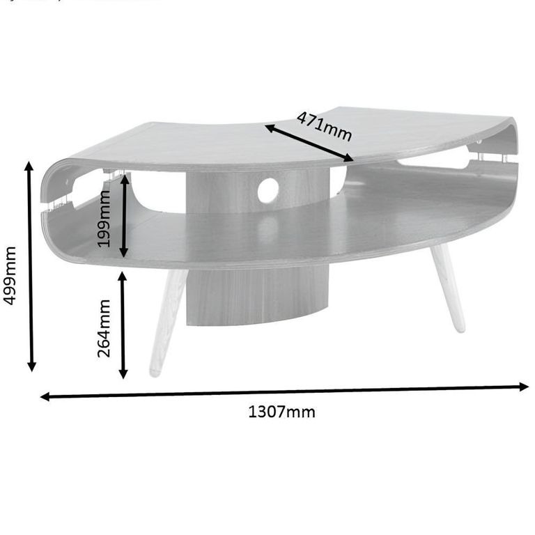 Corner TV Stand - Walnut - JF701