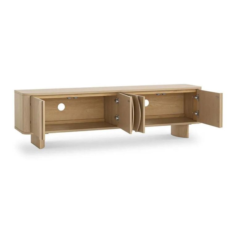 Clearance - Cara Large TV Unit - 4 Door - Oak - A550