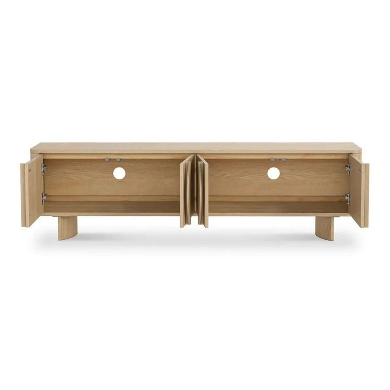 Clearance - Cara Large TV Unit - 4 Door - Oak - A550
