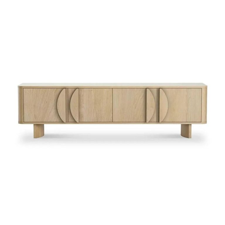 Clearance - Cara Large TV Unit - 4 Door - Oak - A550