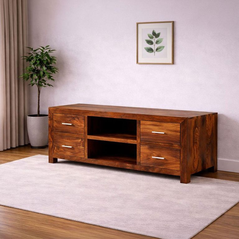 Cube Sheesham 118cm TV Unit