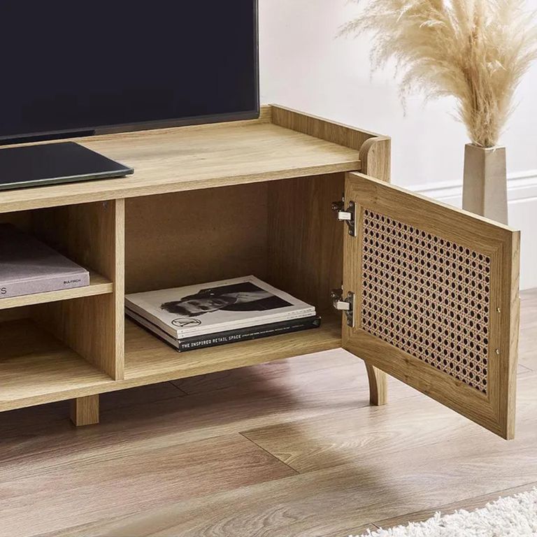 Clearance - Sydney TV Unit - 2 Door - Faux Rattan - FSS16496