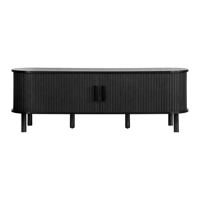 Axel TV Unit - Small - Black Fluted