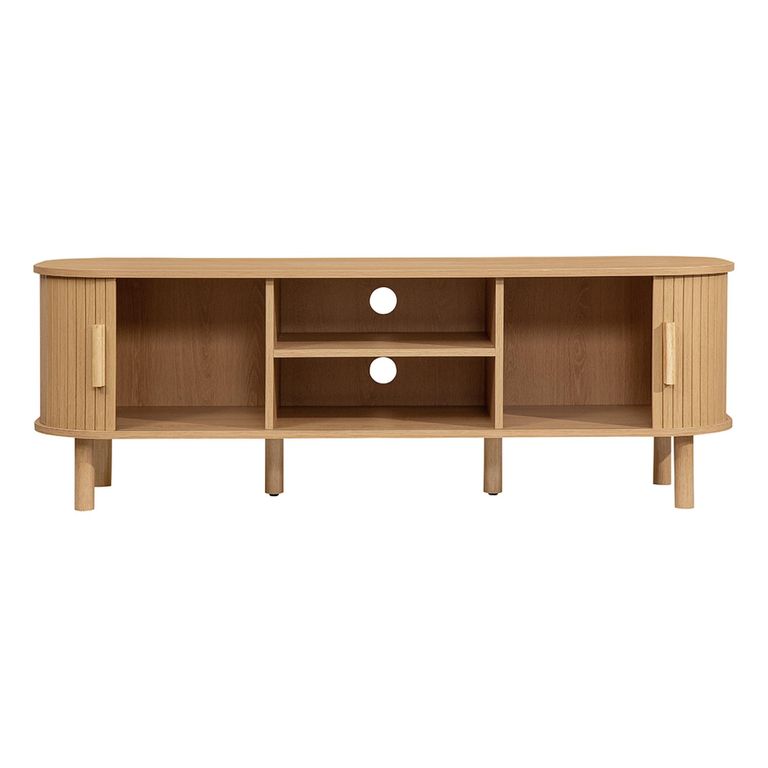 Axel TV Unit - Small - Oak Fluted