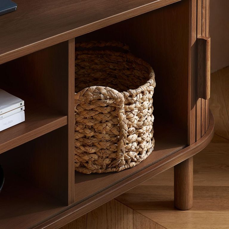 Axel TV Unit - Small - Walnut Fluted